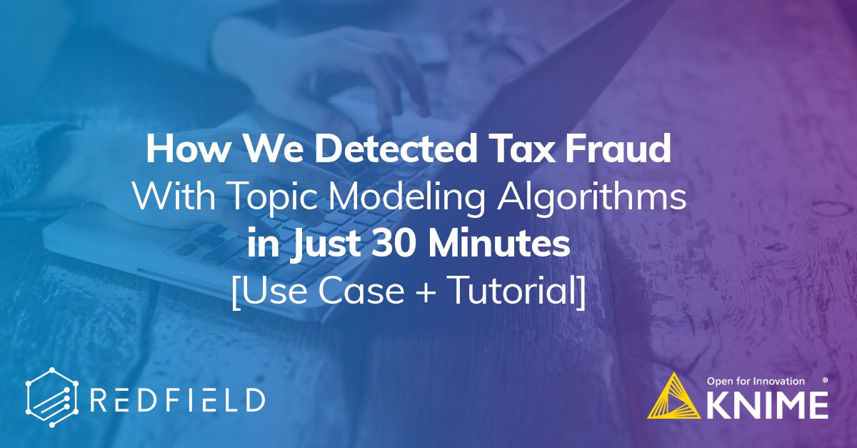 How we detected tax fraud with topic modeling algorithms in just 30 minutes [use case + tutorial]